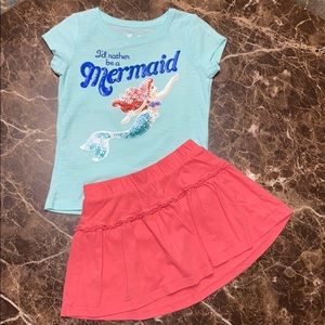 jumping beans Disney shirt and skort set
